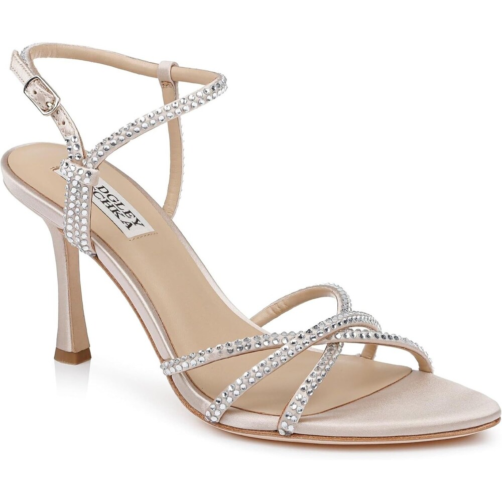 Badgley Mischka Julietta Heeled Sandal Nude Women's Size 9.5